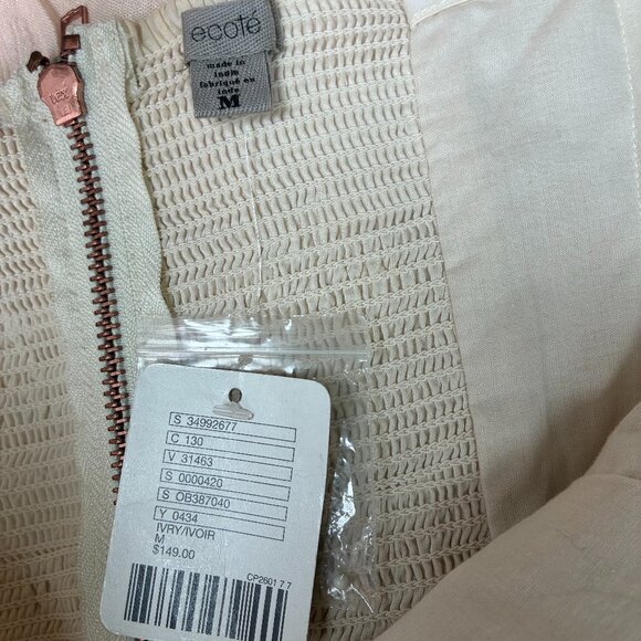 Ecote NWT Pink Sunset Ombré Beaded Mini Dress - Size M - Picture 7 of 8